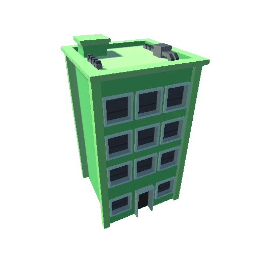 Medium Building - Green 00